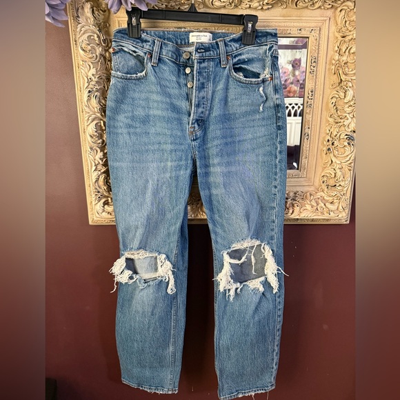 Abercrombie & Fitch the Dad High Rise Jeans - Picture 1 of 4